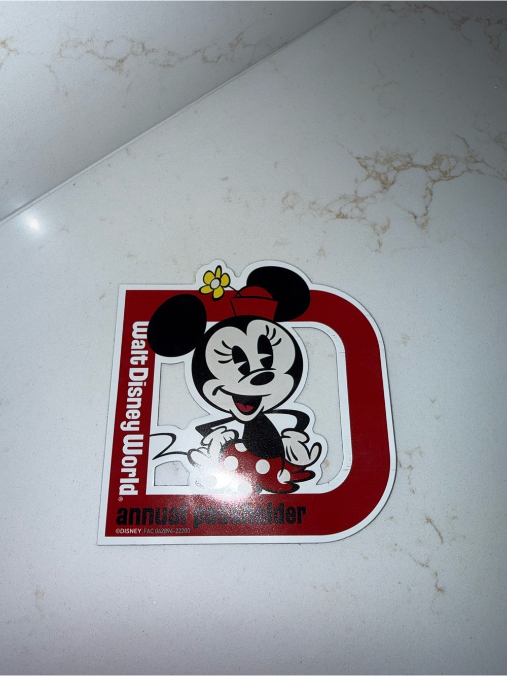 Disney Minnie Mouse Red and Black Magnet